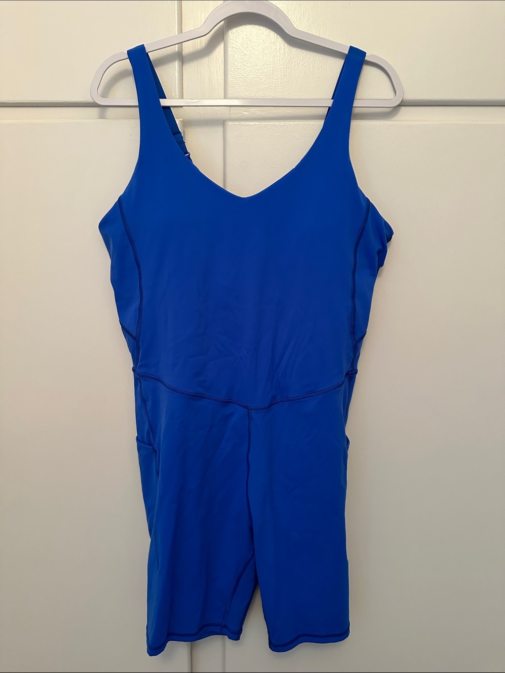 LIKE NEW Iuga Electric Blue Workout Romper Short Jumpsuit